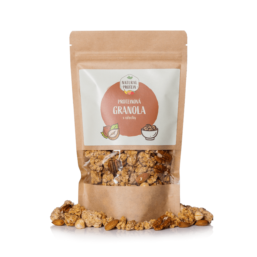 NaturalProtein Proteinová granola - ořechová (250 g)