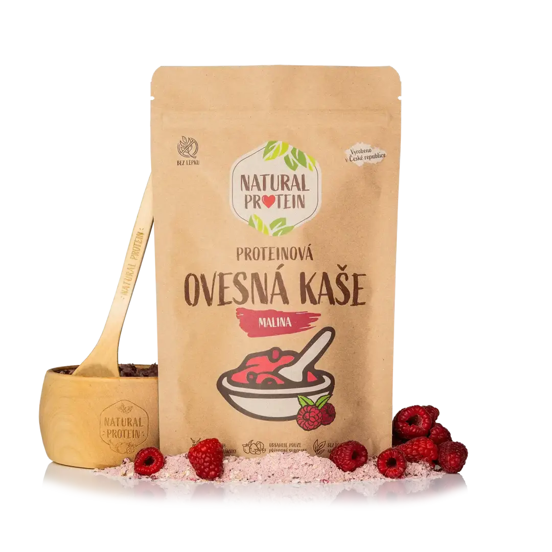 NaturalProtein Proteinová ovesná kaše - Malina (360 g)