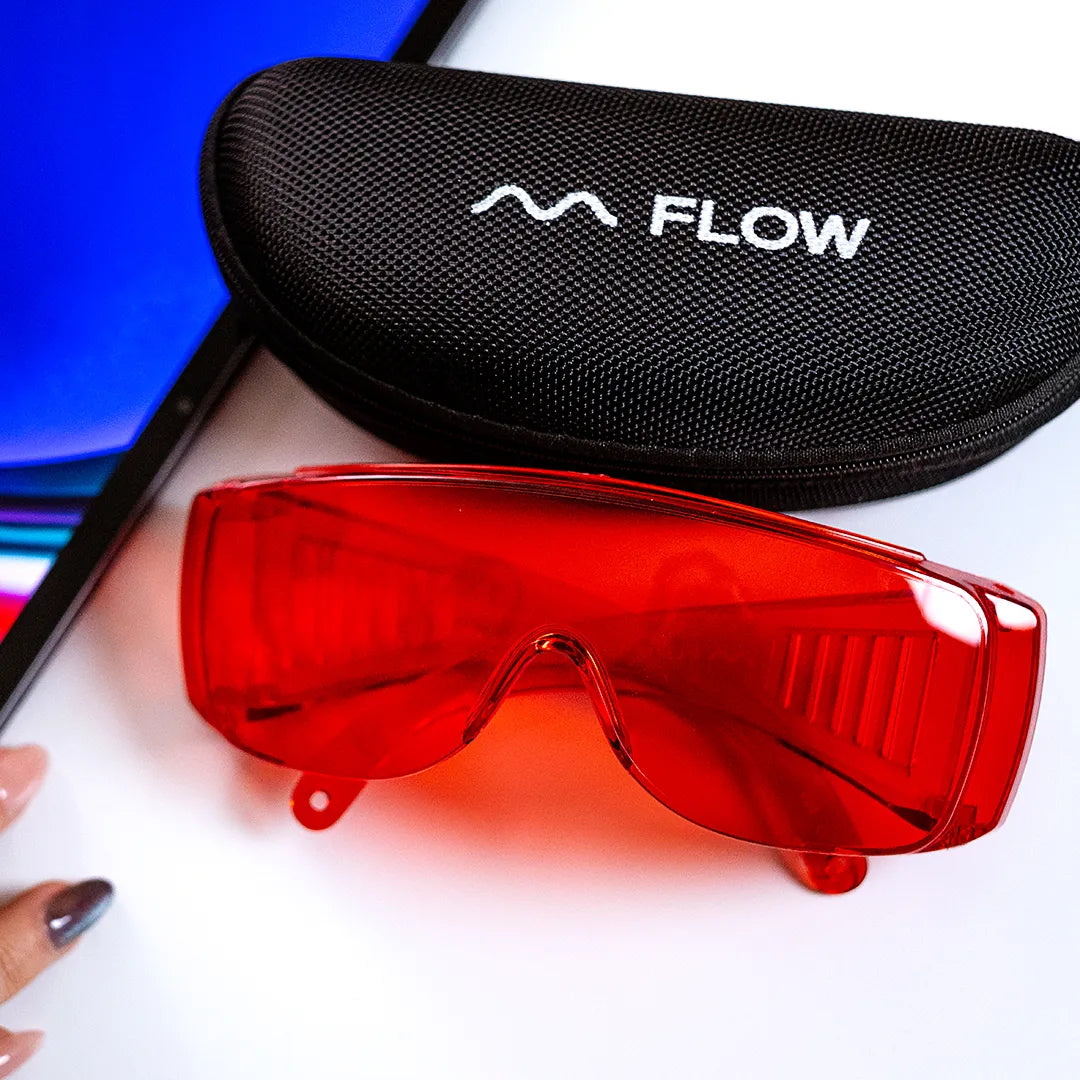 Flow Screen Glasses - sleep červené brýle