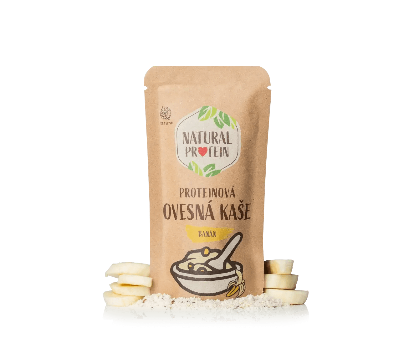 NaturalProtein Proteinová ovesná kaše - Banán (60 g)