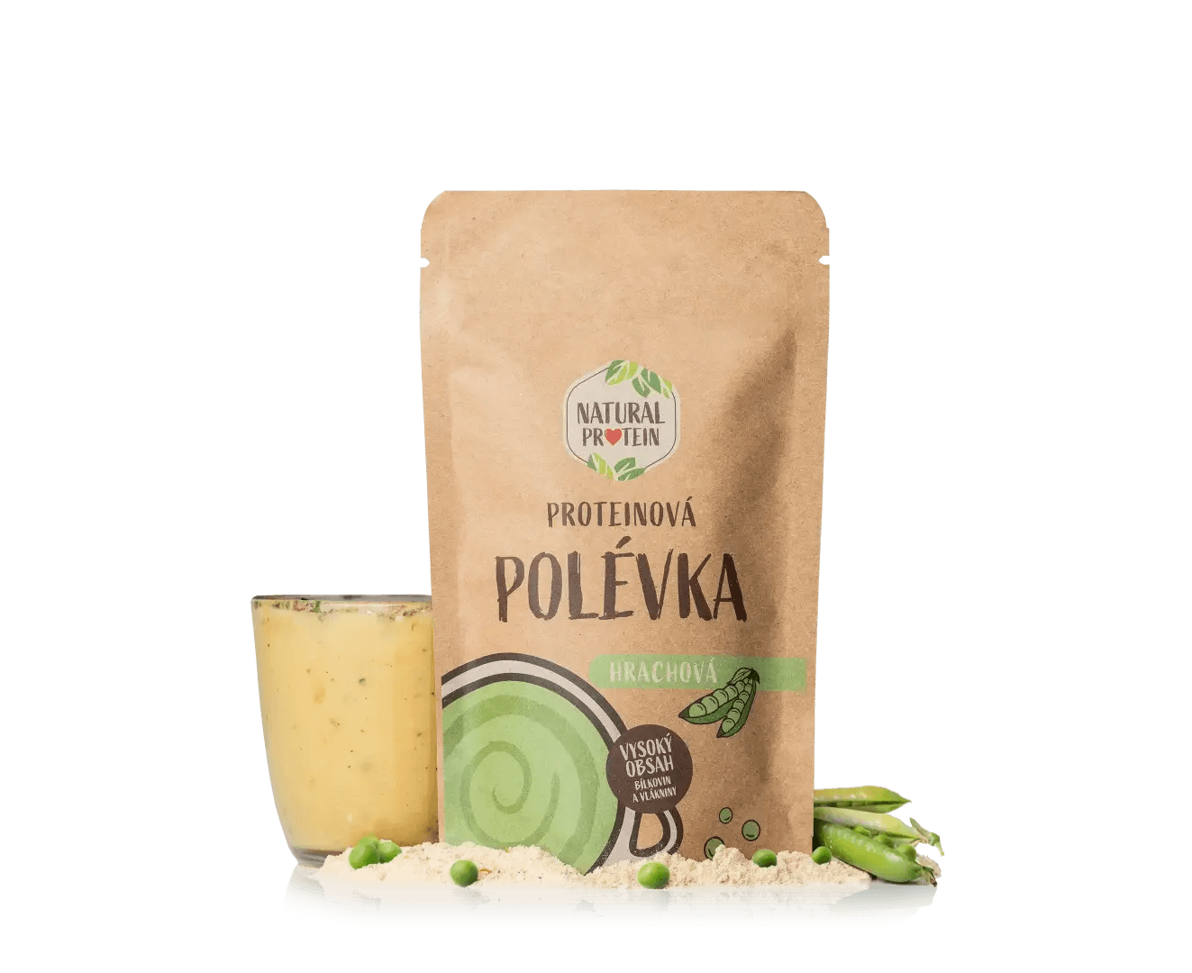 NaturalProtein Proteinová polévka - hrachová