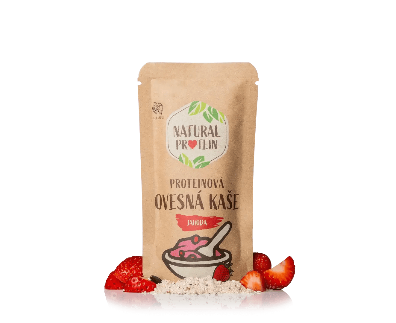 Naturalprotein Proteinová ovesná kaše - Jahoda (60g)