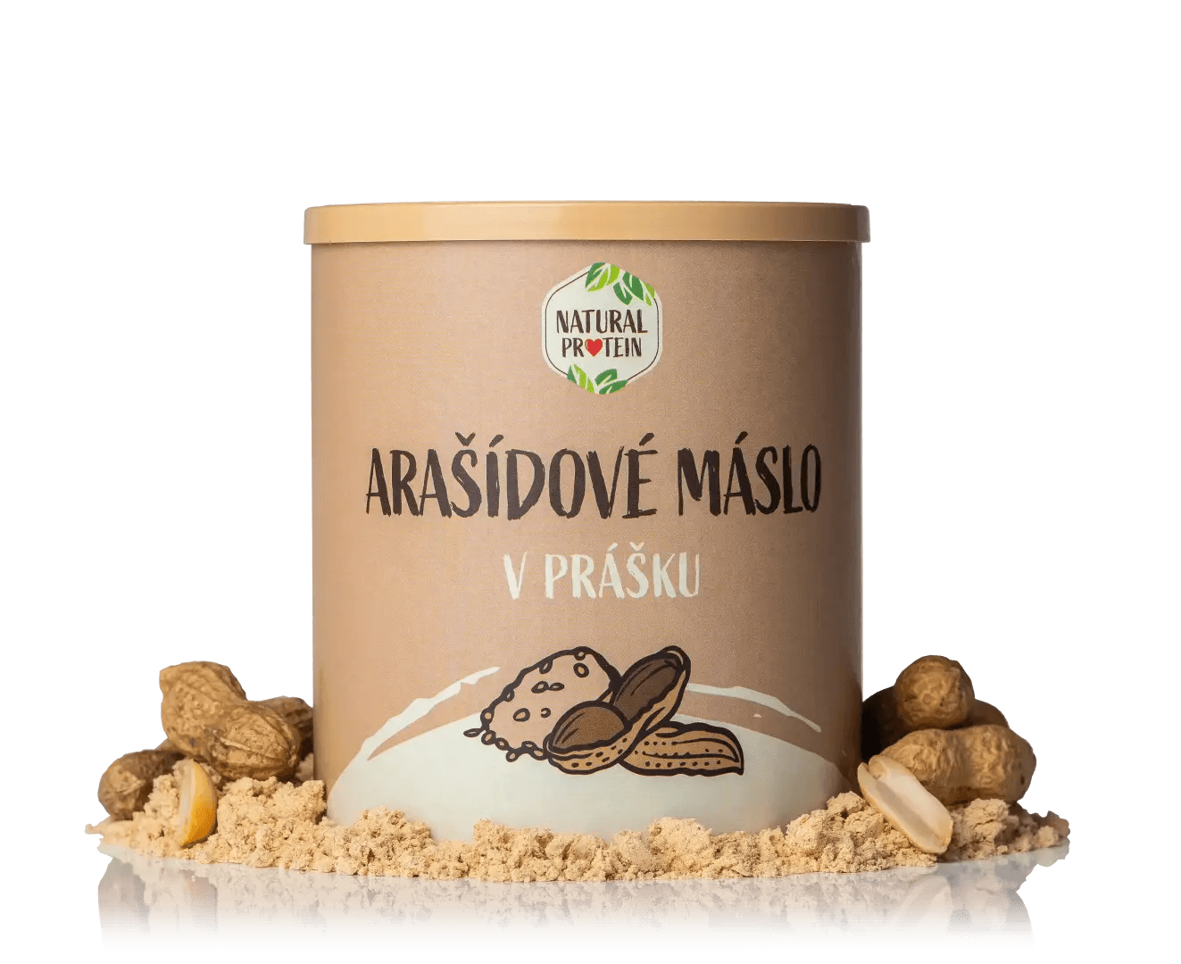 NaturalProtein Arašídové máslo v prášku